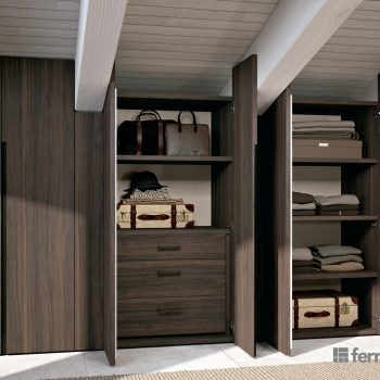 MansArmadio con travi mansardate