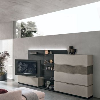 Composizione Space System, porta tv Pivot