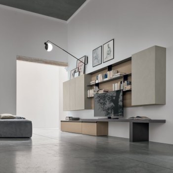 Composizione Krea boiserie, maniglia Regolo